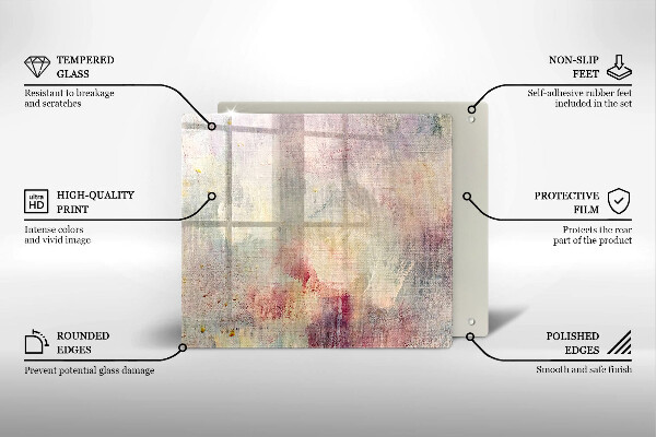 Protetor placa indução Fundo de textura de tinta