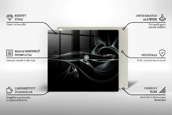 Protetor placa de indução Abstração moderna