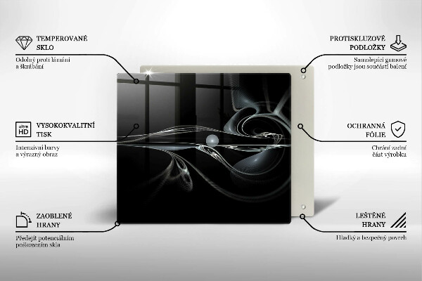 Protetor placa de indução Abstração moderna