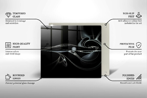 Protetor placa de indução Abstração moderna