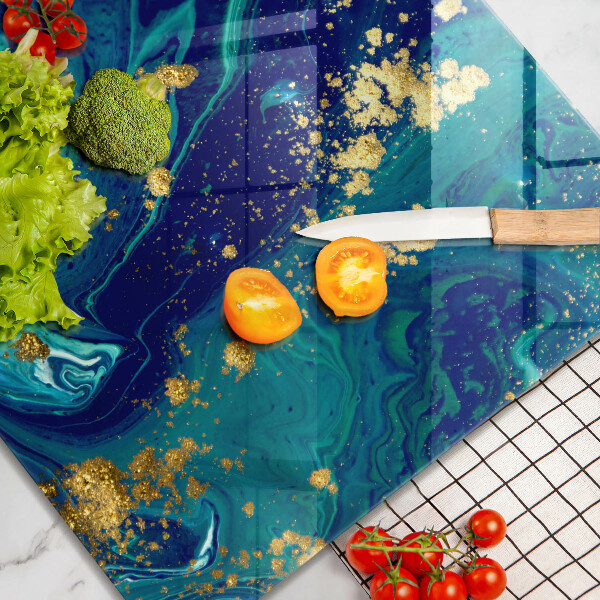 Protetor placa indução Abstração com ouro