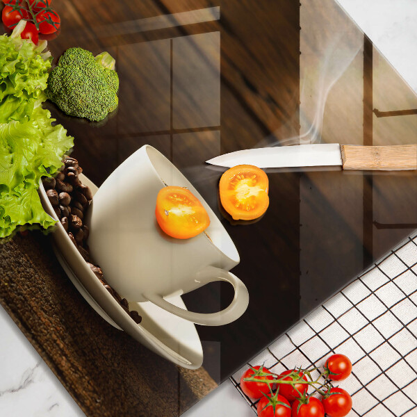 Protetor placa de indução Xícara de café de madeira