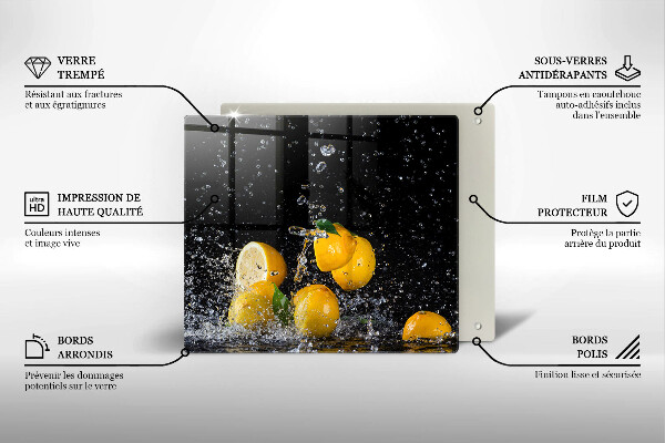 Protetor placa indução Fruta limão suculenta
