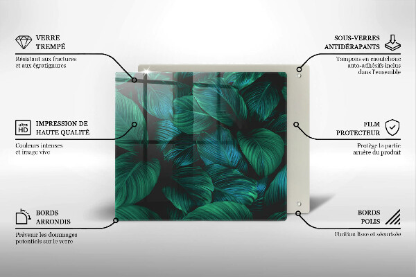 Protetor placa indução Folhas da selva