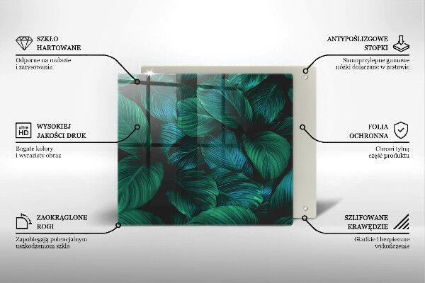 Protetor placa indução Folhas da selva