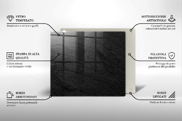 Protetor placa indução Textura de pedra