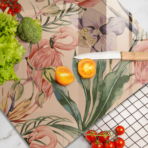 Protetor placa indução Ilustração de flamingos