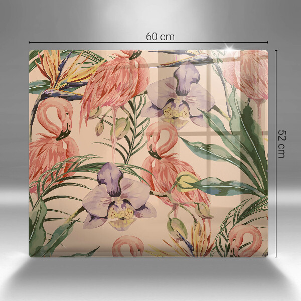 Protetor placa indução Ilustração de flamingos