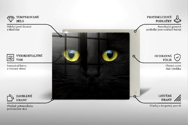 Protetor placa indução Olhos de gato de animais