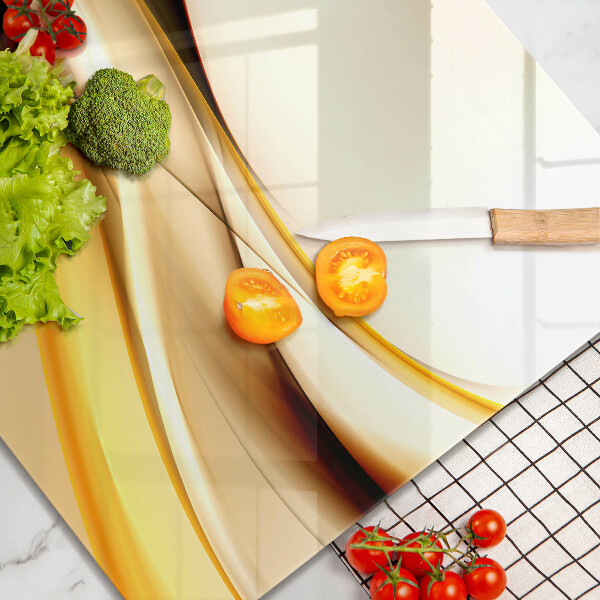 Protetor placa indução Linhas de fumaça abstratas