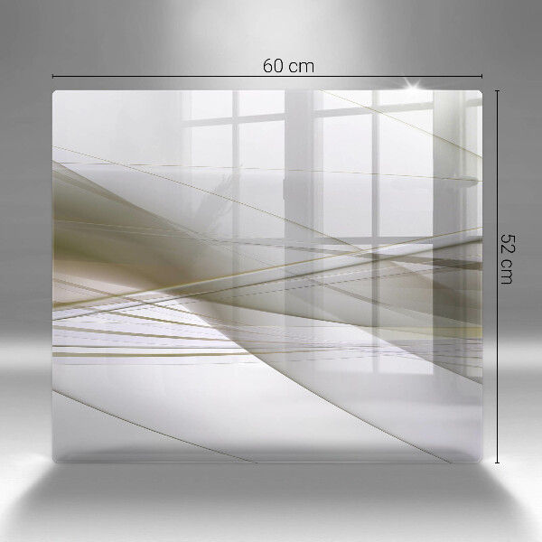 Protetor placa indução Design de linhas abstratas