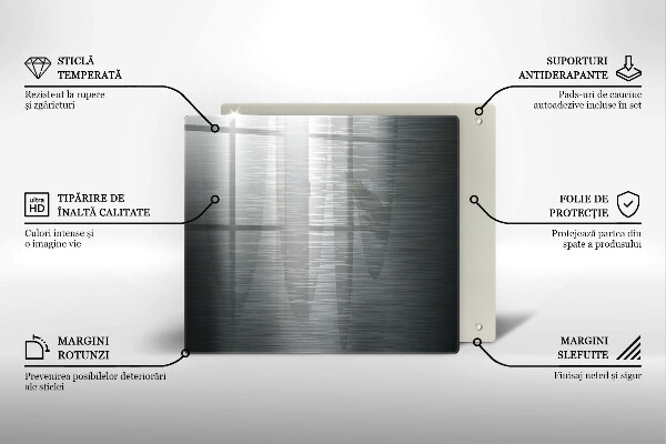 Tábua protetora Textura metálica
