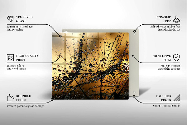 Protetor placa de indução Orvalho e dentes-de-leão