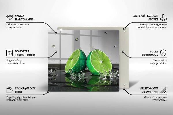 Protetor placa indução Limões suculentos e água