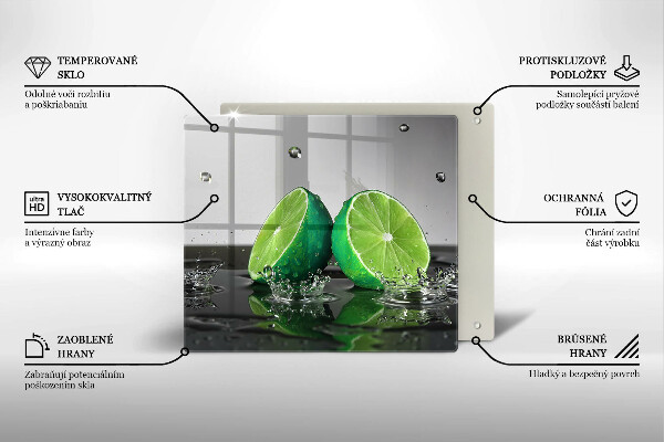 Protetor placa indução Limões suculentos e água