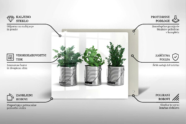 Protetor placa indução Vasos de ervas e plantas