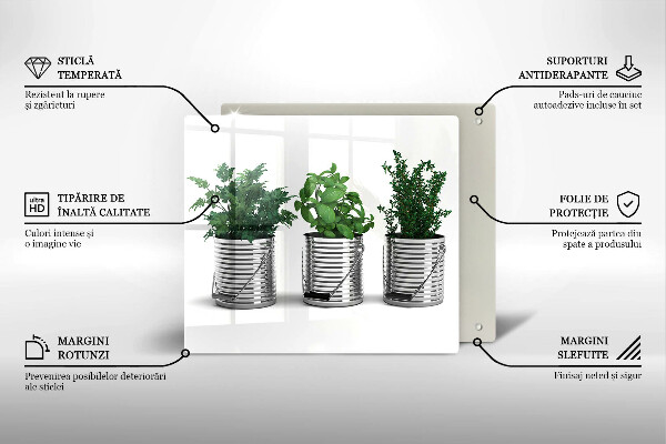 Protetor placa indução Vasos de ervas e plantas