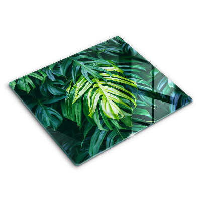 Protetor placa de indução Folhas de monstera selvagem