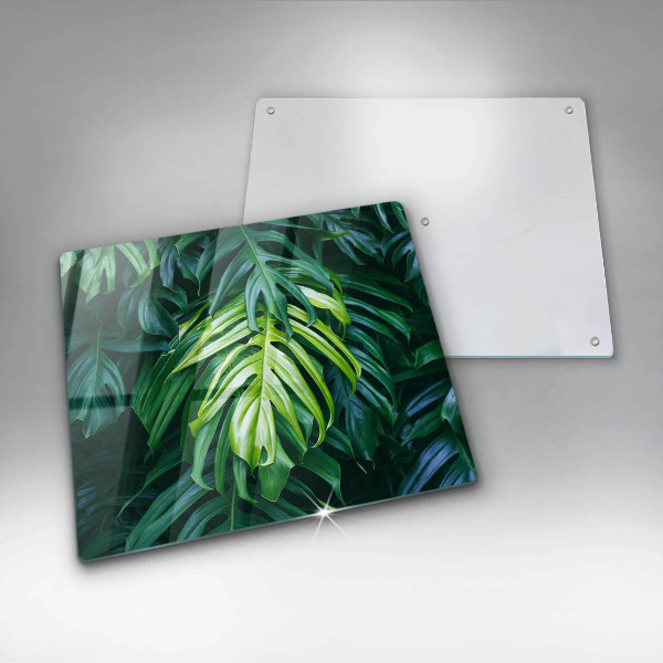 Protetor placa de indução Folhas de monstera selvagem