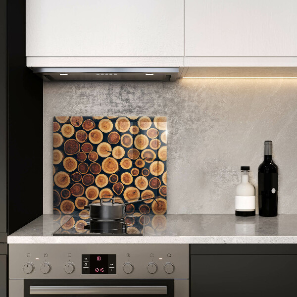 Protetor placa indução Tocos de árvores de madeira