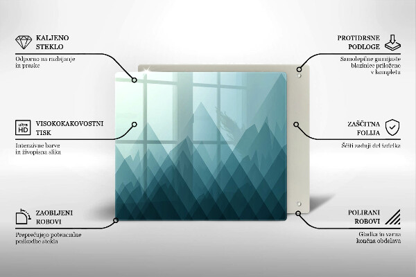 Tábua protetora Montanhas abstratas