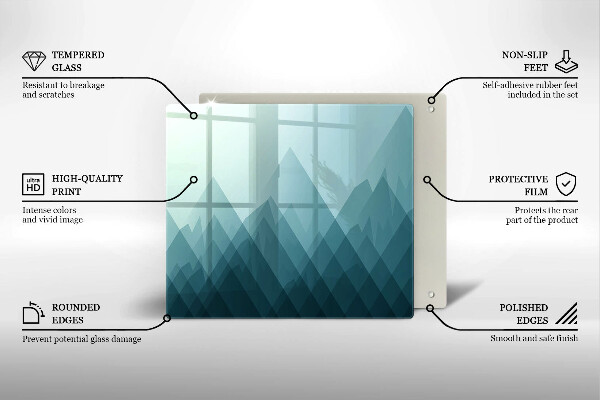 Tábua protetora Montanhas abstratas