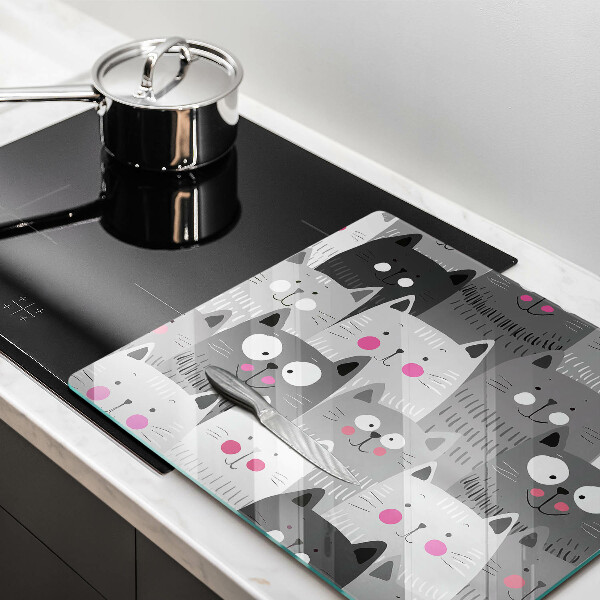 Protetor placa indução Ilustração de gato