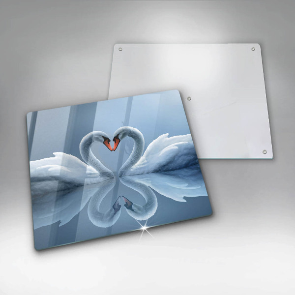 Protetor placa de indução Coração de dois cisnes