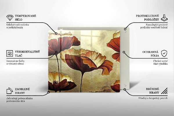 Tábua protetora Flores boho pintadas