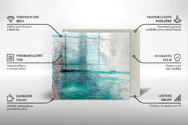 Protetor placa de indução Fundo de pintura abstrata