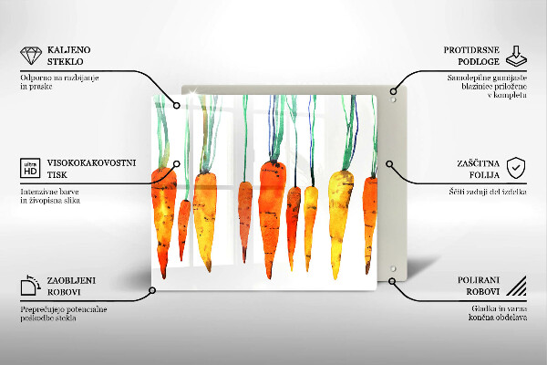 Protetor placa indução Ilustração de cenoura