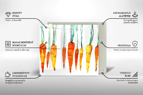 Protetor placa indução Ilustração de cenoura