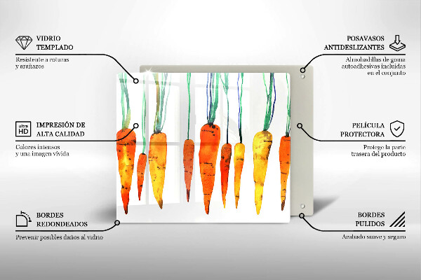 Protetor placa indução Ilustração de cenoura
