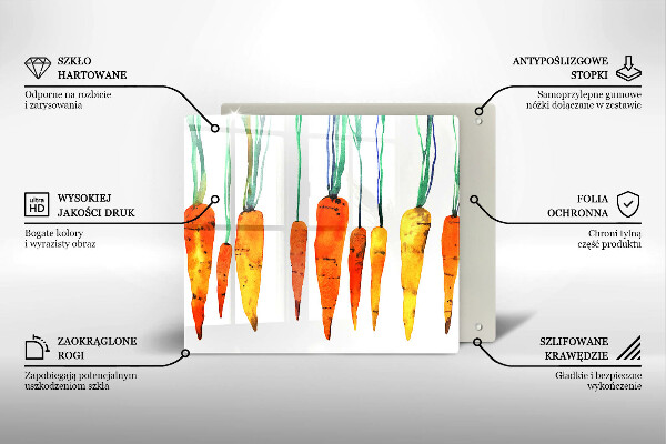 Protetor placa indução Ilustração de cenoura