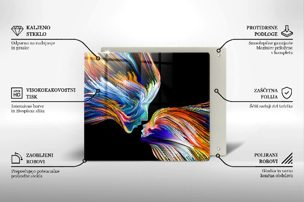 Tábua protetora Beijo abstrato