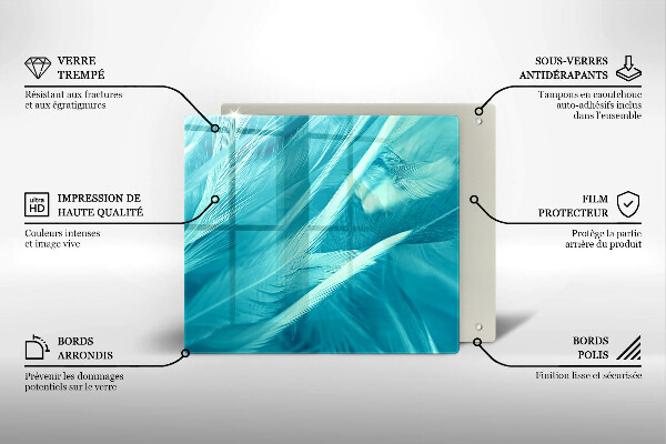 Protetor placa indução Penas delicadas