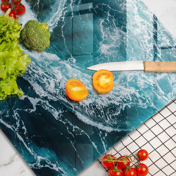 Tábua protetora Ondas espumosas de água