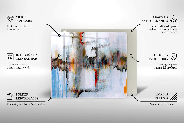 Protetor placa de indução Tintas abstratas