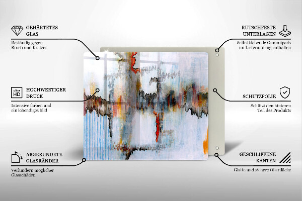 Protetor placa de indução Tintas abstratas