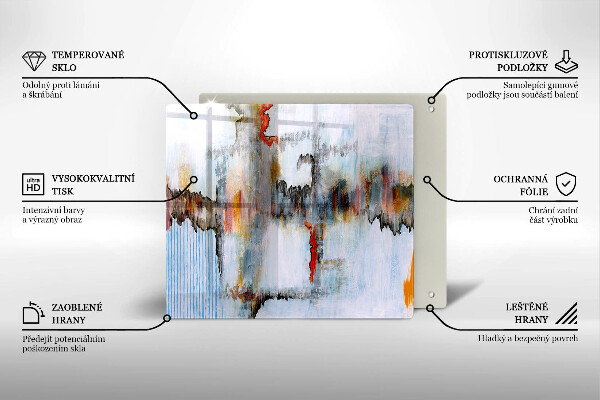 Protetor placa de indução Tintas abstratas