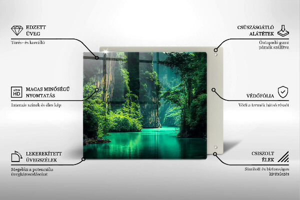 Protetor placa de indução Paisagem da lagoa