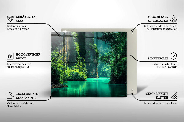 Protetor placa de indução Paisagem da lagoa