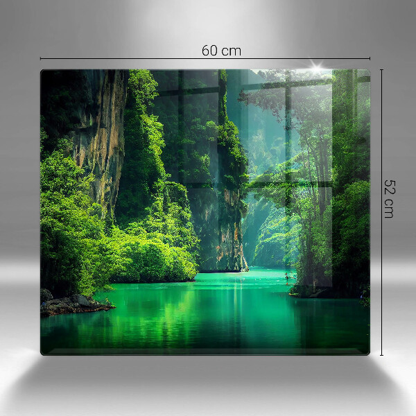 Protetor placa de indução Paisagem da lagoa