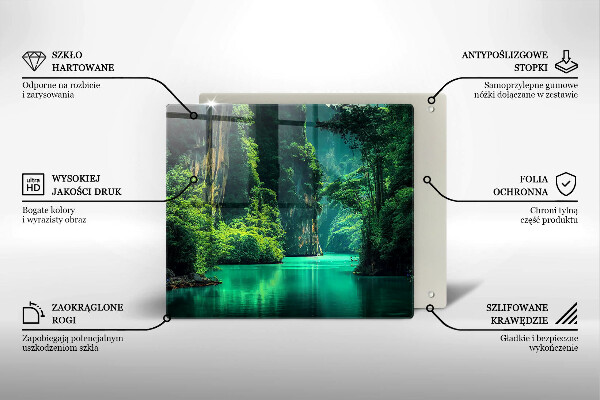 Protetor placa de indução Paisagem da lagoa