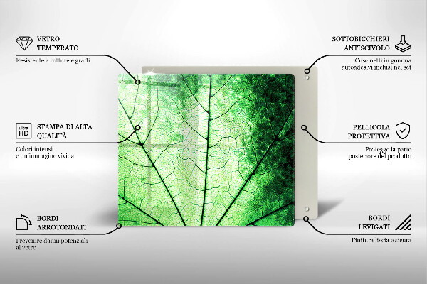 Protetor placa de indução Nervuras decorativas das folhas