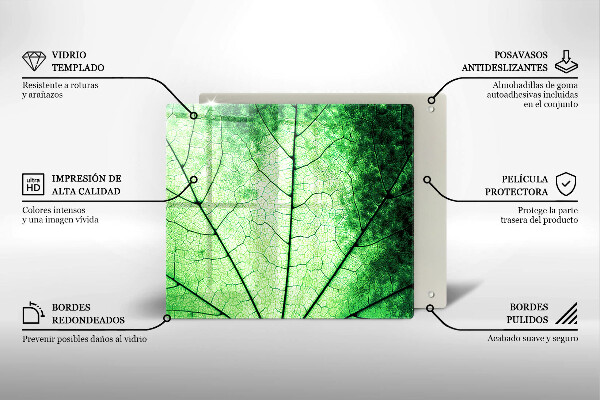 Protetor placa de indução Nervuras decorativas das folhas