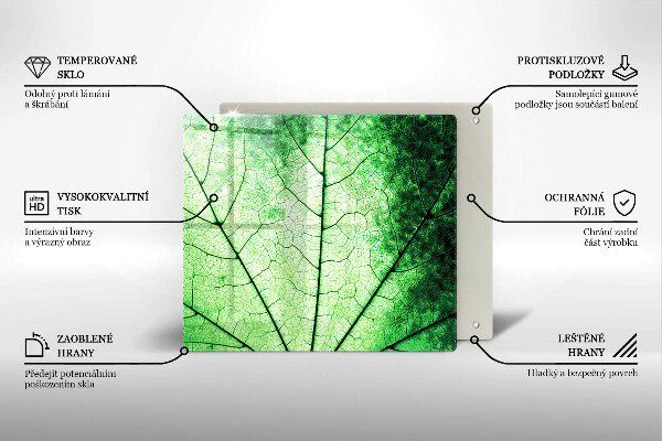 Protetor placa de indução Nervuras decorativas das folhas