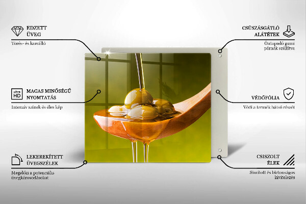 Tábua protetora Azeite e azeitonas