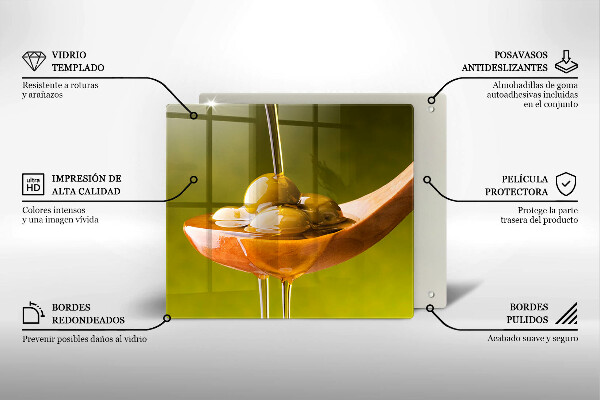 Tábua protetora Azeite e azeitonas