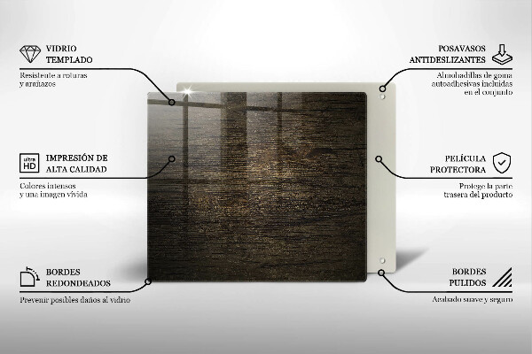 Tábua protetora Casca de textura de madeira